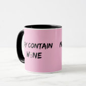 Mug Peut contenir du vin | Vin blanc (Devant gauche)