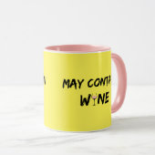 Mug Peut contenir du vin | Vin Rose (Devant droit)