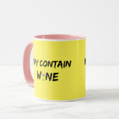 Mug Peut contenir du vin | Vin Rose (Devant gauche)