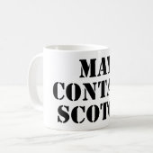 Mug Peut contenir écossais (Devant gauche)