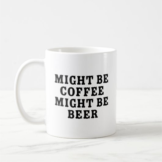 Mug Peut-Être Du Café Peut-Être De La Bière (Gauche)