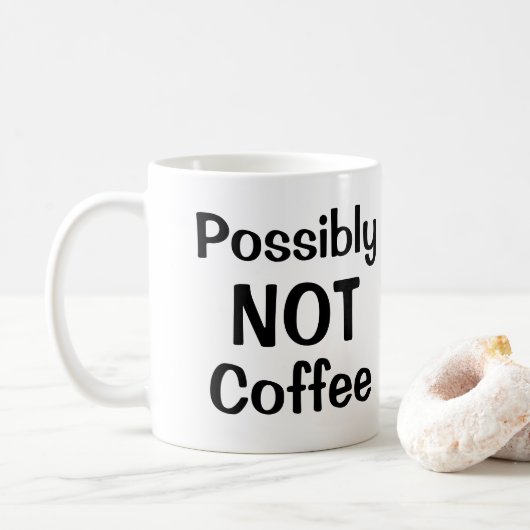 Mug Peut-être PAS de café (Avec donut)