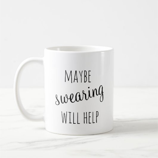 Mug Peut-être que le jurage aidera à museler (Gauche)