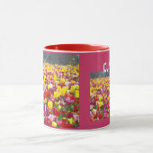 Mug PEUVENT les fleurs personnalisées de tulipe de (Centre)