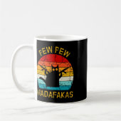 Mug Pew Madafakas Pew Guns Funny Black Cat Retro Vinta (Gauche)