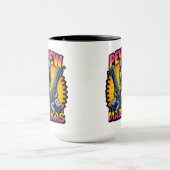 Mug Pew Pew Madafakas Cool Chat avec style et pistolet (Centre)