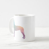 Mug Pharaoh Hound Motif géométrique Silhouette Pastel (Devant gauche)
