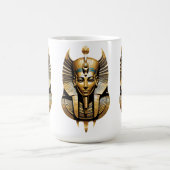 Mug Pharaon doré avec coiffure royale Art (Centre)