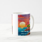 Mug Phare au coucher du soleil (Devant droit)