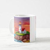 Mug Phare au coucher du soleil (Devant gauche)
