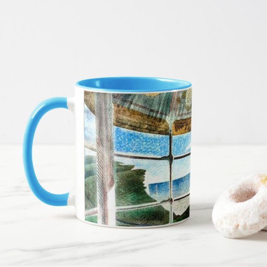 Mug Phare de Belle Tout Beachy Head, (Avec donut)