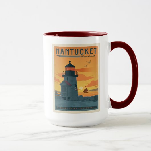 Mug Phare de Brant Point | Nantucket MA (Droite)