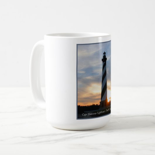 Mug Phare de Cape Hatteras au coucher du soleil (Devant gauche)