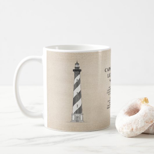 Mug Phare de Cape Hatteras - Caroline du Nord - SBD (Avec donut)