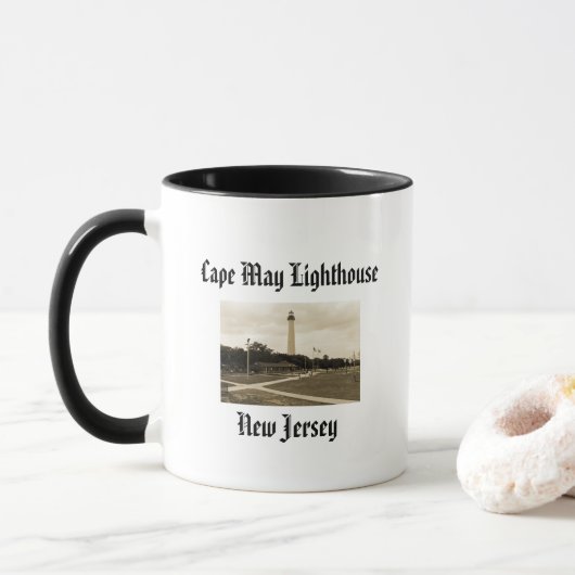Mug Phare de Cape May (Avec donut)