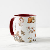 Mug Phare de la saison automnale Thème nautique côtier (Devant gauche)