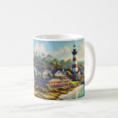 Mug Phare de l'île Hilton Head à l'aquarelle (Devant droit)