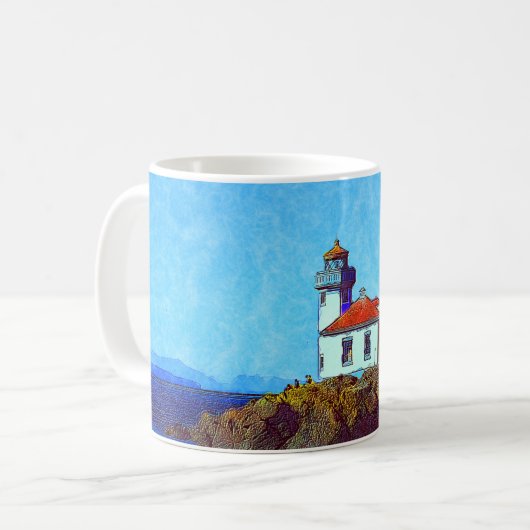 Mug Phare de Lime Kiln Port Vendredi (Devant gauche)