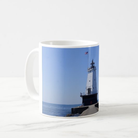 Mug Phare de North Pierhead, Ludington, MI (Devant gauche)
