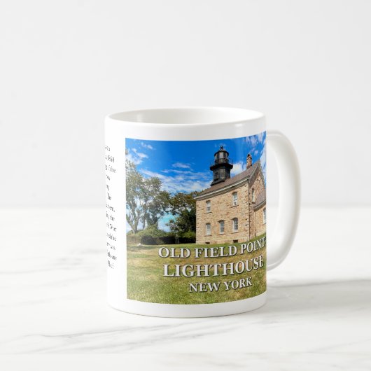 Mug Phare de Old Field Point, New York (Devant droit)
