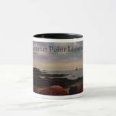 Mug Phare de point de Sakonnet, lumière de point de (Centre)