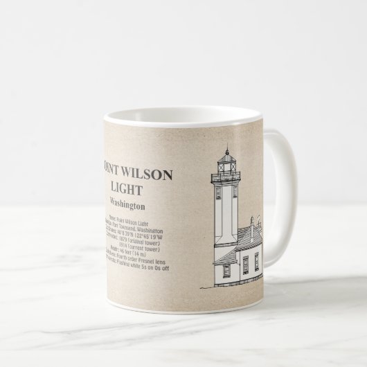 Mug Phare de Point Wilson - Washington - SBD (Devant droit)