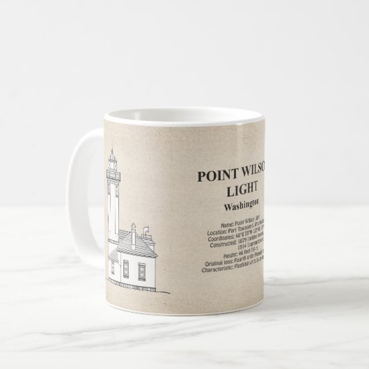 Mug Phare de Point Wilson - Washington - SBD (Devant gauche)