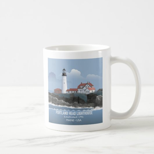 Mug Phare de Portland Head (Droite)