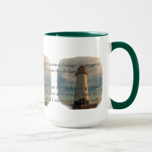 Mug Phare de prière de sérénité (Droite)