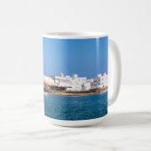 Mug Phare de Sur avec bateau de pêche - Sur, Oman (Devant droit)
