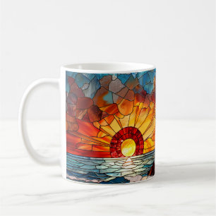 Mug Phare de verre tendu Lever du soleil