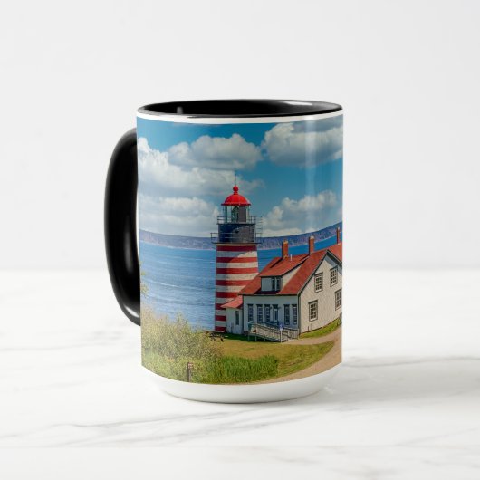 Mug Phare de West Quoddy Head, Lubec, Maine (Devant gauche)