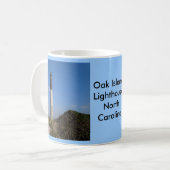 Mug Phare d'île de chêne, la Caroline du Nord (Devant gauche)