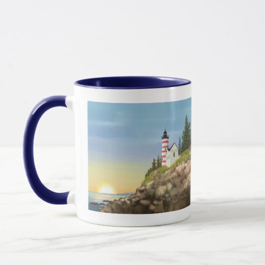 Mug Phare et coucher du soleil (Gauche)