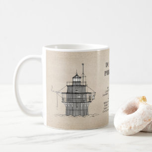 Mug Phare lumineux de Duxbury Pier - Massachusetts - S