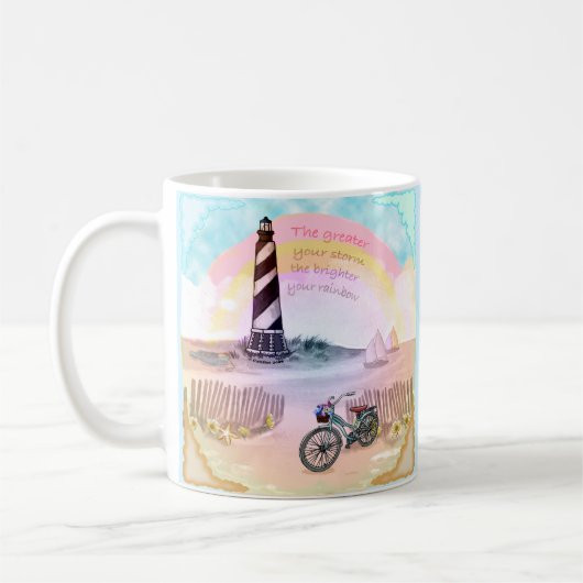 Mug Phare orageux à vélo (Gauche)