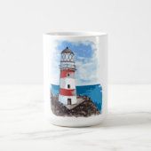 Mug Phare sur une île en pierre en toile de fond (Centre)