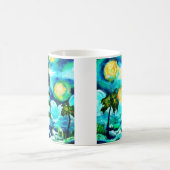 Mug Phare Tropical & Palm Trees Impressionniste (Centre)