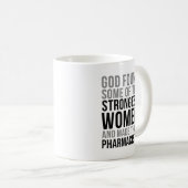 Mug Pharmacie féminine la plus forte (Devant droit)
