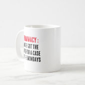 Mug Pharmacie : Nous avons le remède pour un coque de (Devant gauche)