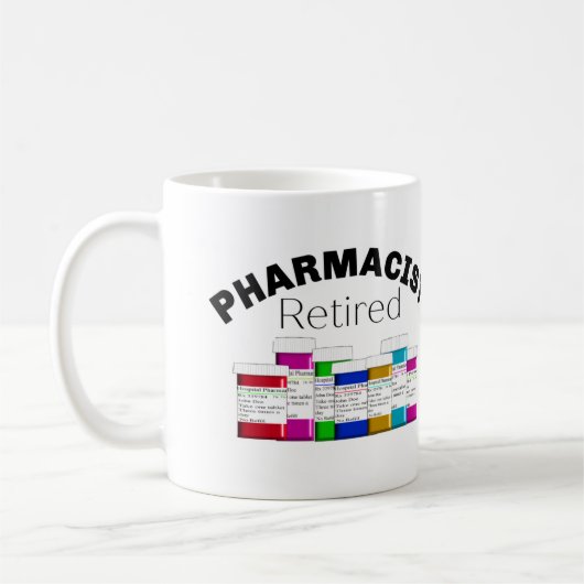 Mug Pharmacien à la retraite (Gauche)