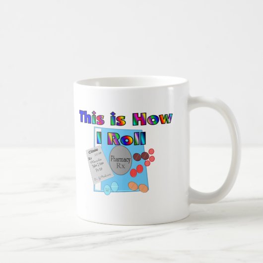 Mug Pharmacien COMMENT JE ROULE les graphiques uniques (Droite)