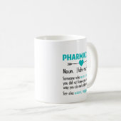 Mug Pharmacien Définition Drôle Étudiant en pharmacie (Devant droit)