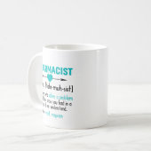 Mug Pharmacien Définition Drôle Étudiant en pharmacie (Devant gauche)