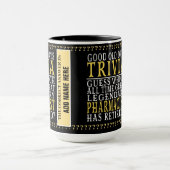 Mug Pharmacien Funny Personnalisé Retraité, Retraite (Centre)