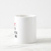 Mug Pharmacien : Rendre vos problèmes plus petits, une (Centre)