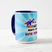 Mug Pharmacien Superhero Conception personnalisée (Devant gauche)