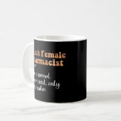Mug Pharmacienne noire Définition drôle (Devant gauche)