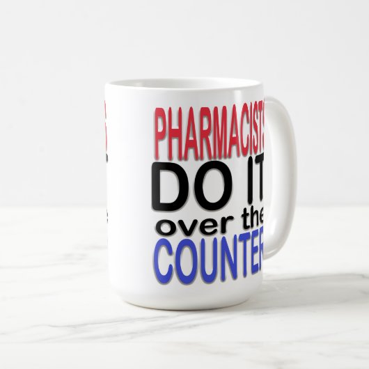 Mug Pharmaciens drôles (Devant droit)