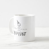 Mug Pharmaciste Funny moderne Chimiste Anniversaire Ch (Devant gauche)
